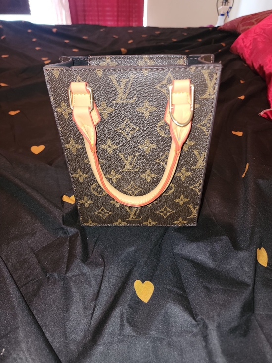 Handbags - Designer Monogram Canvas Top-Handle Bag in Brown and Tan